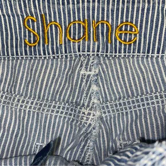 Y2K Delia’s Women’s Striped Distressed Jeans Size 1/2R - Picture 5 of 5